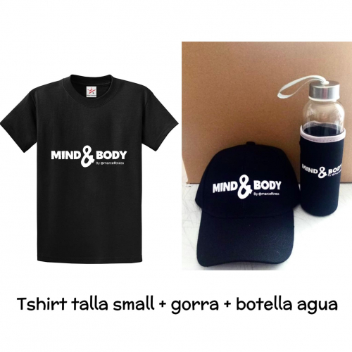 Kit Mind & Body tshirt small + botella + gorra